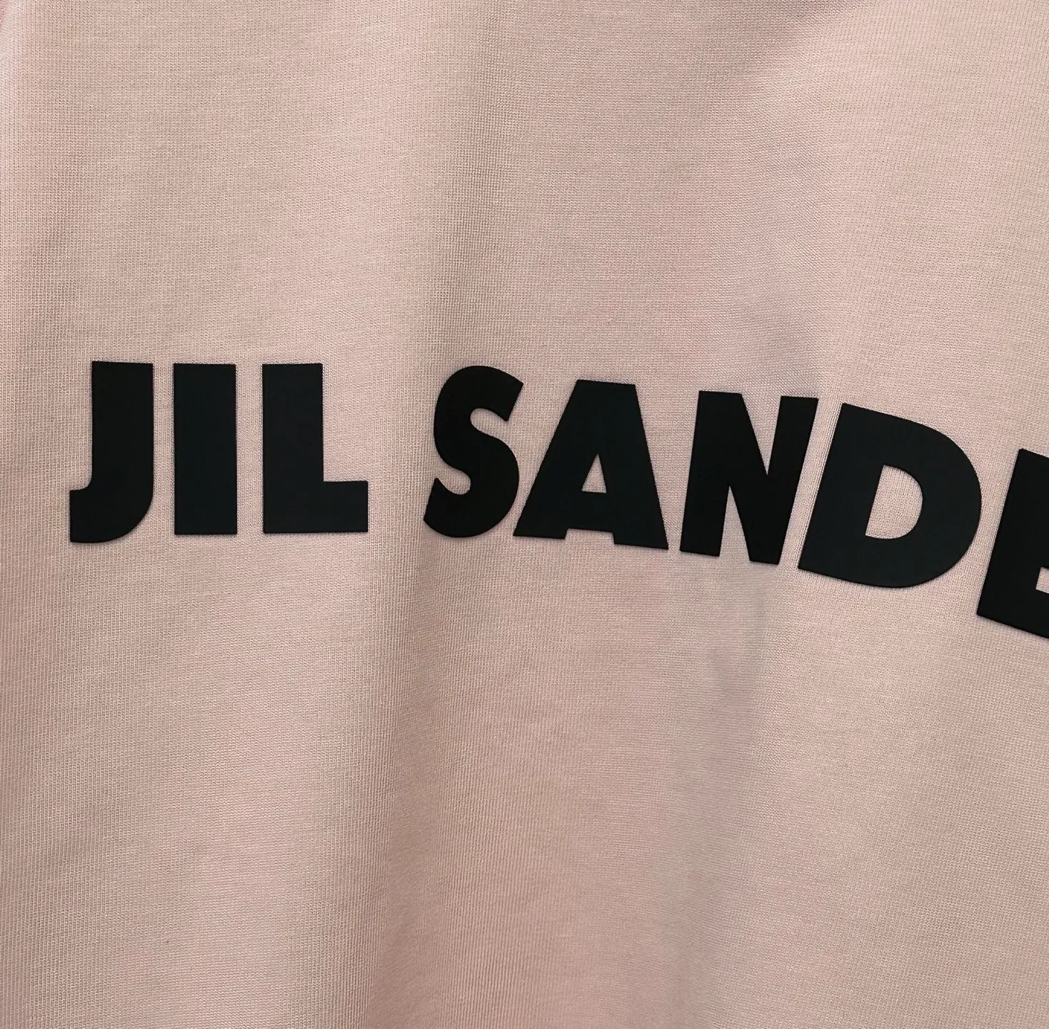 Summer New Arrival heavyweight 400g short-sleeved Jil sander 26ss Classic logo thick plate glue printed short-sleeved T-shirt Fabric: Made of high-definition super heavyweight cotton double yarn compact Xinjiang cotton, weight 400 grams, with 2*2 Salona rib 420g, clean cloth surface, clear cloth texture, tight feel, stiff, high color fastness, no change in shape, no Color Change, the pattern adopts three-dimensional thick plate glue printing process Customized hardware, threads, accessories, plate alignment, male and female, Same Style -Color: Black White, Gray, Brown, Black, Blue Pink, -Size: XS S M L XL